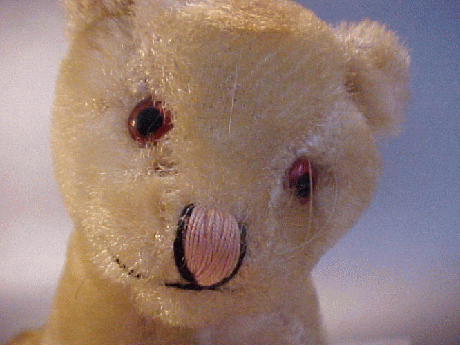 Antique Stuffed Baby Lion Cub