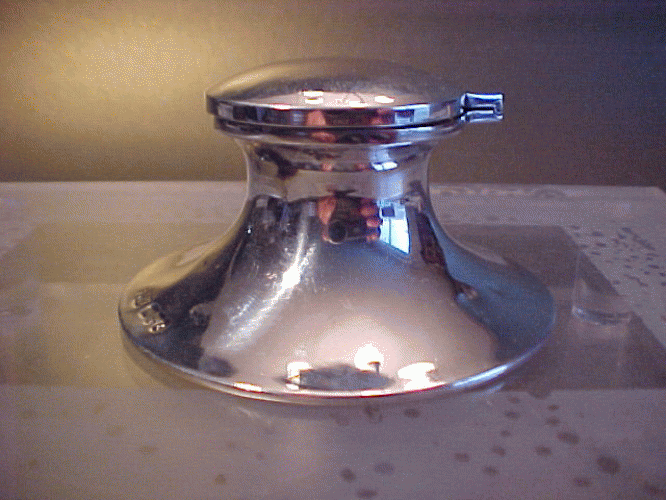 ART  NOUVEAU  STERLING  INKWELL  Circa  1908